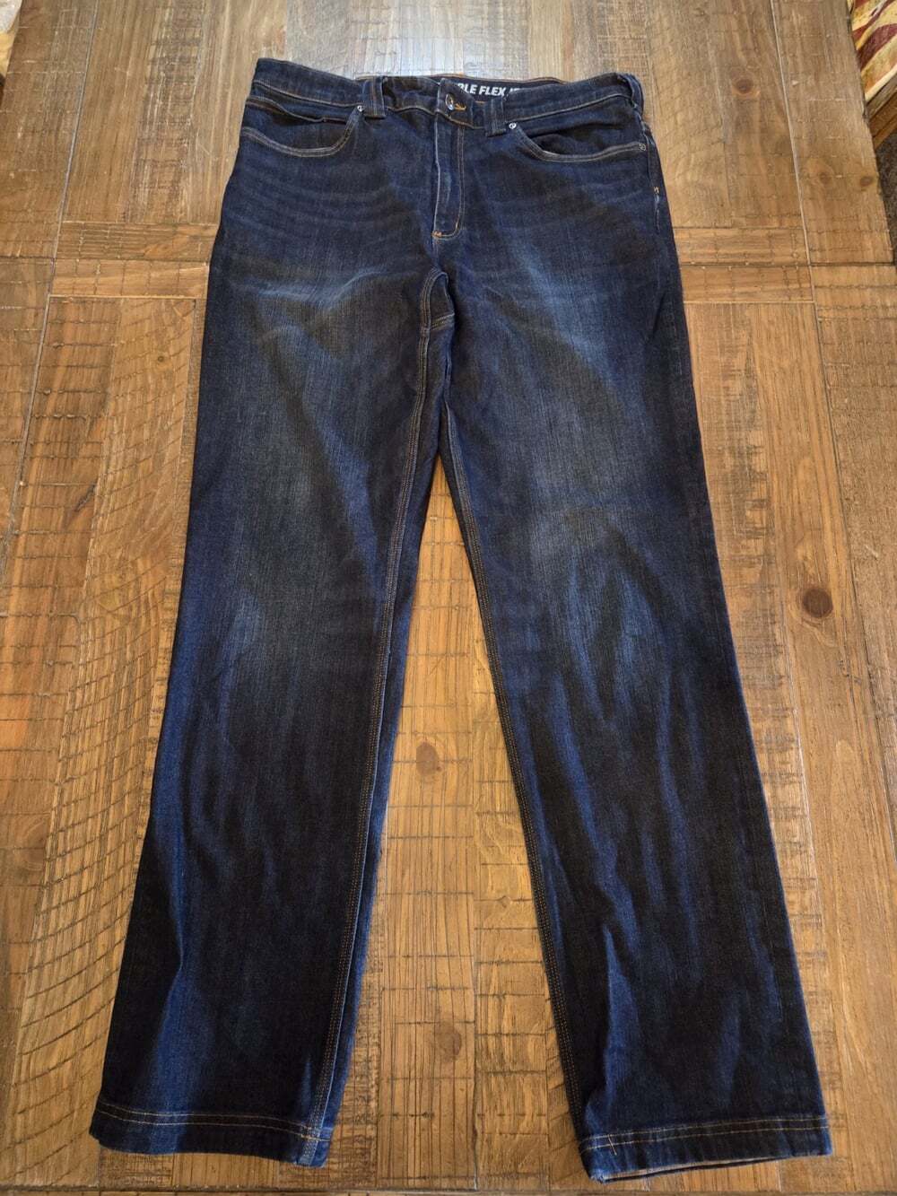 Duluth Trading Flex Ballroom Jeans Dark Denim Men's Size 36x36